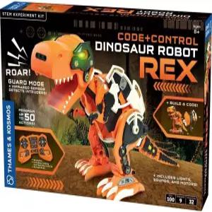 템즈 코스모스 코드+제어 공룡 로봇 REX 로보틱스 엔지니어링 STEM 키트 T 렉스 제작 및 프로그래밍 센서