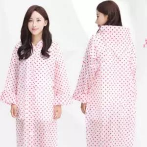 땡땡이 EVA 우비 여름 날 남여공용 가벼운 레인코트 비옷 장마철