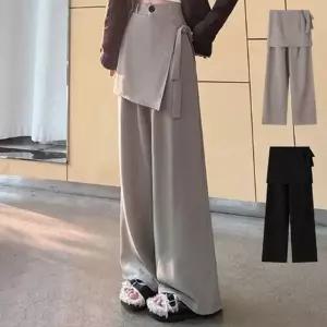 신상 슬랙스팬츠 와이드 정장바지 절개 면접 슬랙스