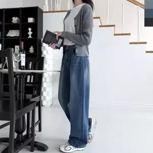 절개 여성정장바지 면접 여성청바지 일자 일자팬츠