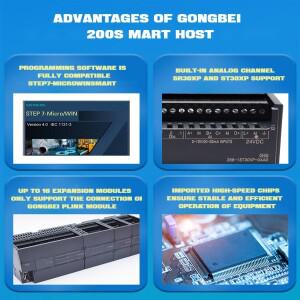 GONGBEI PLC S7-200SMART Siemens plc 컨트롤러와 호환 CPU SR20 ST30 확장형 아날로그 입출력