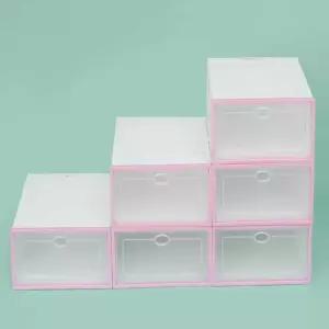 생활정리 DIY 신발정리함 6p세트(핑크) 신발정리박스 신발상자 리빙아이템