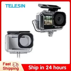 TELESIN 방수 케이스 45M 액션 카메라 dji 호환 Action 3 4 용 다이빙 하우징 커버 수중 OSMO 액세서리