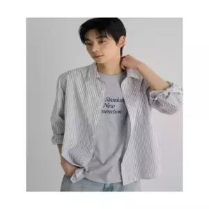 에잇세컨즈 스트라이프 셔츠 아이보리 반팔, 에잇세컨즈남성반팔, 에잇세컨즈남자청바지, 에잇세컨즈티셔츠