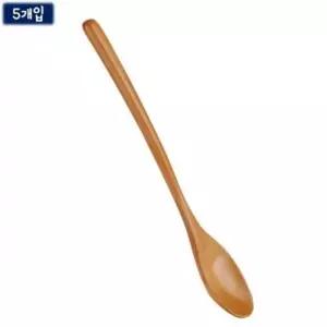 약23cm 원목숟가락 원목 옻숟가락 나무숟가락 5p 원목 나무 옻칠 옻 숟가락 나무