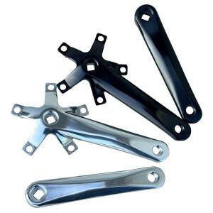 110BCD 초경량 170mm 로드 바이크 크랭크 암 알로이 BCD 스퀘어 테이퍼 더블 체인휠 광택 마감 자전거 부품