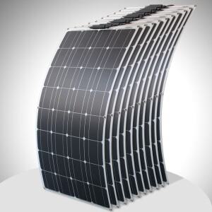 Rv 전기 자동차 캠핑 요트에 대 한 1000w 유연한 태양 전지 패널 12v 24v monocrystalline 배터리