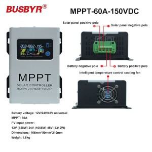 12V-48V 자동 MPPT 30A 45A 60A 100A 태양광 충전 컨트롤러 230V LCD 터치 (Lifepo4 리튬 젤/납축전지용)