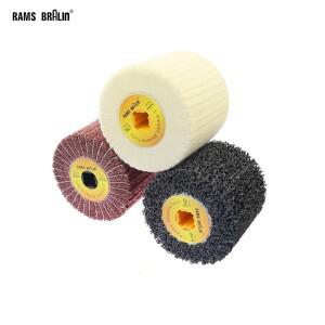 1조각 120x100x19mm 스테인레스 스틸 용 부직포 새틴  휠 연마 스트라이핑