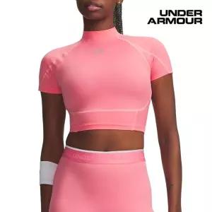 언더아머 여성 UA HearGear 엘리트 크롭 모크 숏 슬리브 6014710-600 2066636
