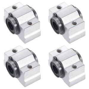 리니어 레일 블록 4PCS SC10VUU SC10V SCV10UU DIY 10MM SCV16 SCV8 베어링 SCV12 슬라이드 장치 선형 CNC 베개 라우터 부품