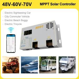 MPPT 태양광 충전 컨트롤러 48V/60V/72V 전기 삼륜차 ATV RV 및 요트용 부스트 타입 추적 효율 99.9%