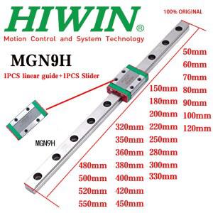 리니어 레일 블록 새로운 HIWIN 기존 MGN9H 150 200 550MM 80 선형 100 가이드 50 300 MGN9 60 70 250 슬라이더