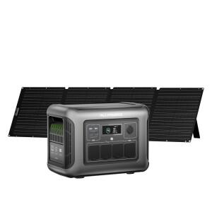 ALLPOWERS R1500 LITE 태양광 발전기 1056Wh 휴대용 파워 스테이션 및 SE200 200W 패널 충전기 (가정용/캠