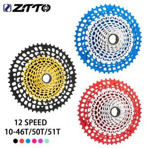 ZTTO 초경량 XD 카세트 MTB 자전거 12 속도 10-46T 10-50T Freewheel CNC Ultimate 플라이휠 S 스프로킷 부