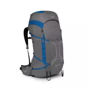 오스프리 Exos Pro 55L 남성용 배낭여행 백팩, 데일 그레이/아감 블루, S/M