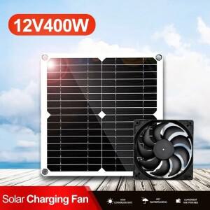 400W 태양광 패널 키트(애완동물 냉각용) - 5V/16V 조절 가능 출력으로 가금류 팬 및 배기 시스템 구동