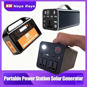 150W 300W 110V 220V 휴대용 발전소 태양광 발전기 45Ah 파워 스테이션 비상용 뱅크 가정용 캠핑용
