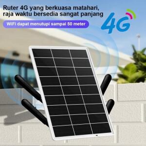 야외용 무선 라우터 태양광 패널 전원 4G LTE 와이파이 (SIM 카드 슬롯 포함) 15W 25600mAh 방수 모뎀