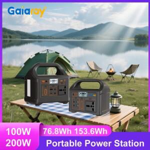 Gaiaray 100W 휴대용 태양열 발전기 AC110V 220V 발전소 UPS 기능 RV 캠핑 야외 비상 보조베터리