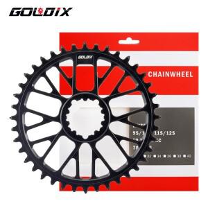 GOLDIX 초경량 CNC 체인링 32T-48T 다이렉트 마운트 크랭크 스프로킷 MTB/도로 자전거 3 볼트