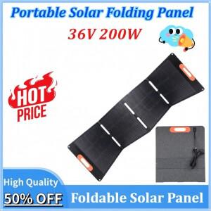 36V 200W 유연한 태양열 충전기 접이식 전지 패널 휴대용 발전소 발전기 야외 여행 캠핑에 대 한 방수