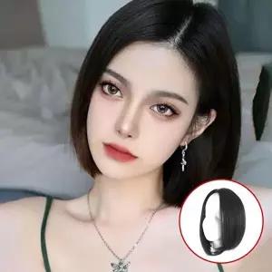 자연스러운 여성 시스루 뱅 스타일 통 단발 가발 (HSJ-WFD76F3)