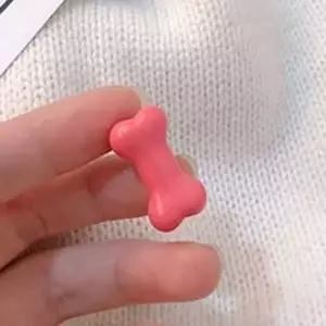 컬러풀뼈다귀머리핀 미니악어집게핀(로즈핑크 1P) (HSJ-WDC0200)