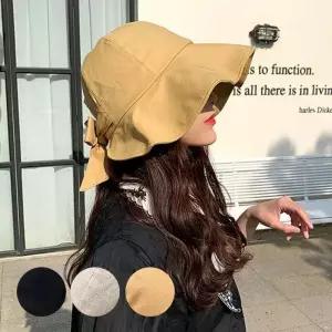 [룽스_63]3color 버킷햇 벙거지모자 캡 벙거지 리본 보넷