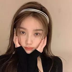 악세서리 진주머리띠 헤어스타일 세줄 진주 헤어밴드 (HSJ-WA8BA47)