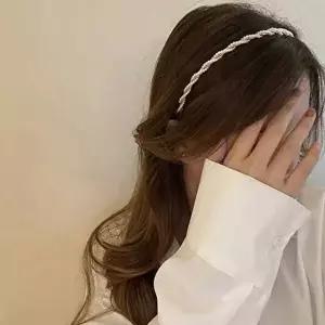 진주머리띠 와이어머리띠 트위스트머리띠 진주포인트 (HSJ-WADAD81)