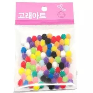 [룽스_63]만들기부자재 뿅뿅이 폼폼이 레인보우 솜방울 8mm