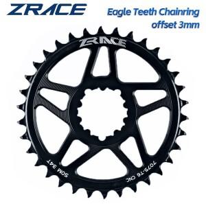 ZRACE 10s 11s 12s 체인링  Eagle 치아 7075AL CNC  오프셋 3mm  MTB  3개 나사용 직접 장착 크랭크  호환