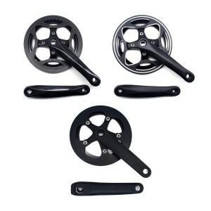 44T 170mm 싱글 스피드 자전거 크랭크셋 - 알루미늄 합금 사각 구멍 스프로킷  접이식 부품용 단면 커버 포