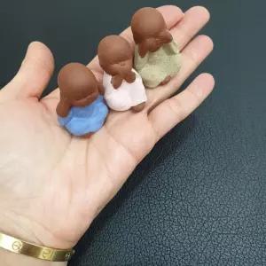 [룽스_63]입막고 불교인형 눈막고 동자승 인테리어 소품