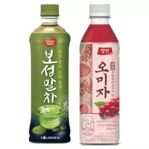 양반 오미자차 500ml 12입 + 보성 말차 500ml 12입