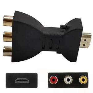 HDMI to RCA AV 컨버터 포트 어댑터 케이블 HD TV 박스용 오디오 레드 화이트 옐로우