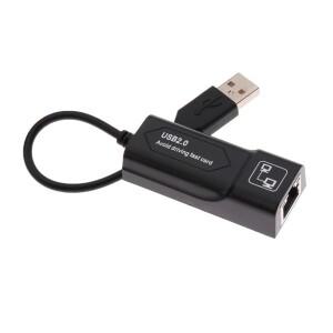 USB2.0-RJ45 네트워크 케이블 어댑터 100Mbps 유선 카드 외부 드라이브 컴퓨터 노트북 용
