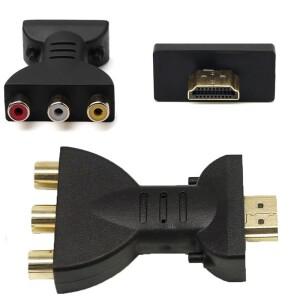 AV-HDMI 디지털 신호 HDMI-RCA 레드/화이트/옐로우 오디오 어댑터 컴포넌트 컨버터 비디오(HD TV  DVD  프
