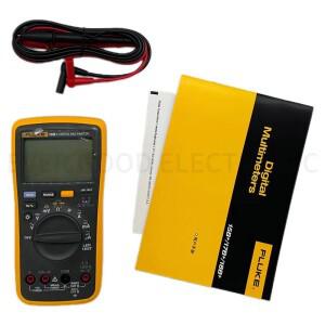 FLUKE 18B+ AC DC 전압 전류 디지털 멀티미터 DMM(LED 옵션 소프트 케이스 포함)