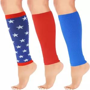 6월 3일 운동 간호사 업무 지원 여행 비행 스포츠를 위한 남녀용 종아리 압박 슬리브 페어링