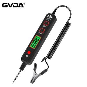 GVDA 디지털 자동차 멀티미터 전압 테스터 펜 스마트 DC 100V 감지기 고장 유지보수 회로