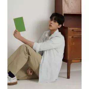 빈폴 BEANPOLE MEN 변형 스트라이프 셔츠 - 라이트 그린 BC6364C16L 162301