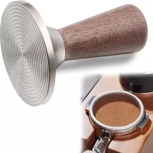 스테인리스 스틸 리플 베이스가 있는 에스프레소 탬퍼 54mm 브레빌 포르타필터 호환되는 커피