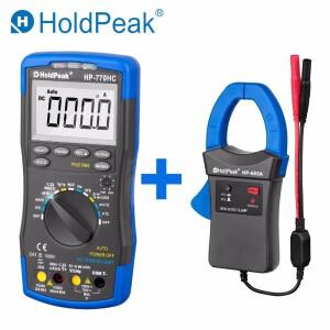 HoldPeak-hp 호환-770HC 디지털 멀티미터 테스터  NCV + hp 호환-605A 클램프 어댑터 도구가 포함된 True R