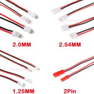 5Pairs/2pairs 미니 소형 마이크로 JST 1.25mm / PH 2.0mm XH 2.54mm 피치 2 핀 Male Female 플러그 커넥터
