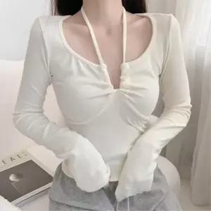 [하프클럽/셀러허브_아웃도어]여성 필라테스 헬스 운동복 넥스트랩 슬림 긴팔티