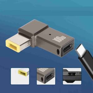 PD 어댑터 100W 5A USB 타입-C에서 DC 전원 커넥터로  레노버호환 노트북과 호환