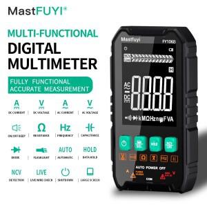 MASTFUYI 프로페셔널 디지털 멀티미터  4000카운트 트루 RMS  정밀한 전압/전류/저항 측정을 위한 자동 레