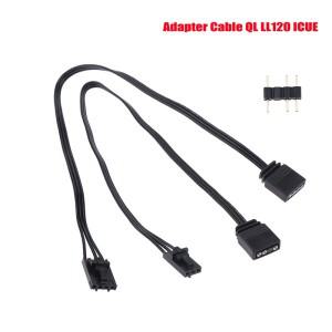 Corsair RGB용 어댑터 케이블  표준 4 핀 3 커넥터  해적선 컨트롤러 라인  QL LL120 ICUE